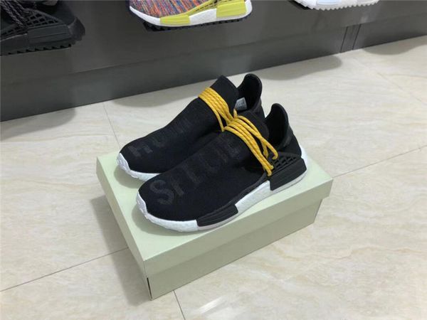 

Новые 2019 Pharrell Williams Tr Human Race Hu Trail Кроссовки Мужчины Женщины PW Настоящие Сапоги NERD Sol