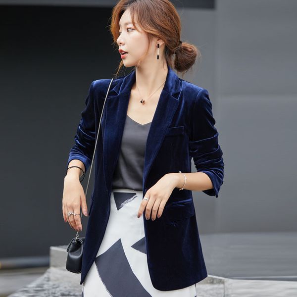 

womens blazer high-end velvet suits woman the new autumn and winter corduroy suit woman fashion plus size s-3xl, White;black