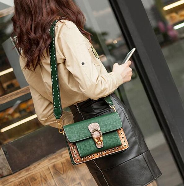 

Adies Bag 2019 Новая волна моды небольшой квадратный мешок простой Mes