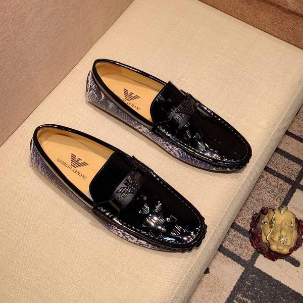 

2020 luxury design classic black sequined leather bottom loafers shoes wedding party men's dress business oxford shoes flat bottom