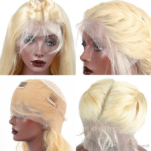 

Body Wave 613 Blonde фронта шнурка человеческих волос Парики Pre Сорванные с ребенком волос