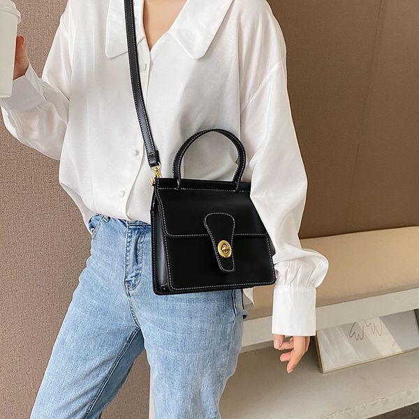 

повседневная сумка 2020 новая сумка плеча корейский сумка малый квадрат элегантный pure color fashion