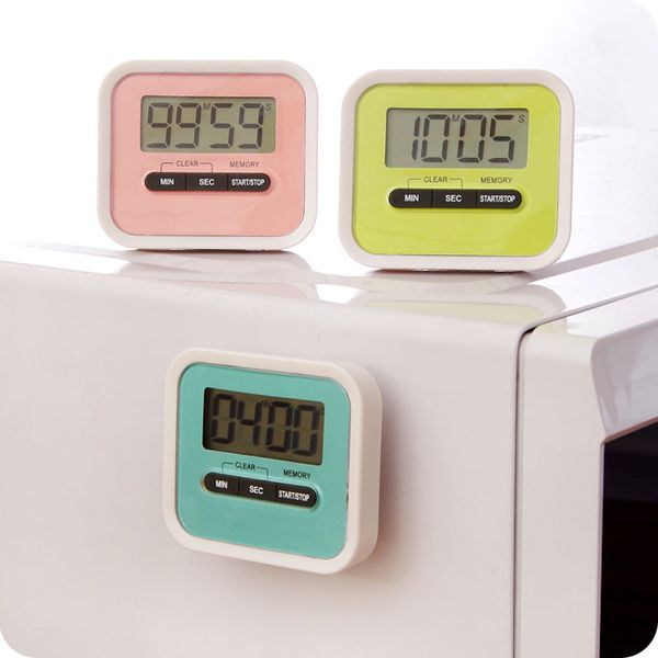 Timer da cucina digitale Conto alla rovescia/su Display LCD Timer Promemoria di cottura pigro con supporto magnetico WB1881