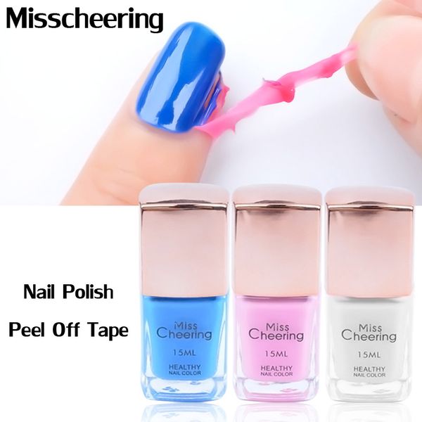 

misscheering 1pcs nail peel off liquid finger skin protected glue latex tape clean base coat beauty care tools nail polish 15ml