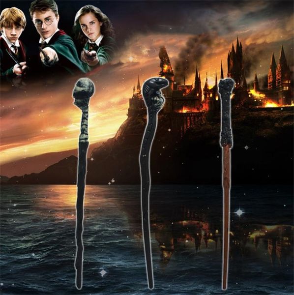 

3 styles harry potter magic wand creative harry potter skull series non-luminous magical wand for big kids toy 5071