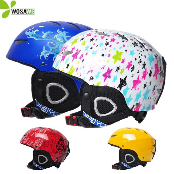 

kids ski helmets 47-56cm headwear protection caps skateboard bike bicycle sports safey cap scooter snowboard ski roller helmet