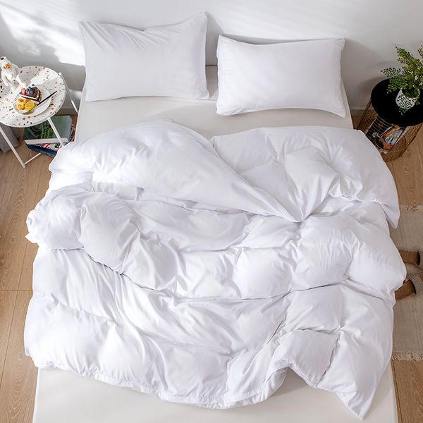 

sanding fabric solid color home textile bedding set soft comfortable comforter cover pillow case 2/3pcs duvet cover bedclothes