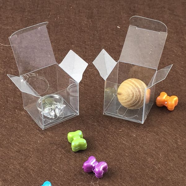 

clear pvc box plastic package gift box candy boxes,wedding box,transparent jewelry display small packing boxes 3*3*3cm
