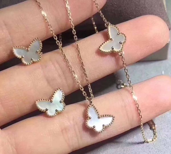 

s925 pure silver luxurious women bracelet with white butterfly in nature shell for girl friend wedding gift jewelry, Golden;silver
