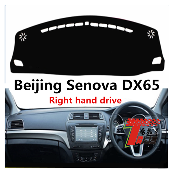 

taijs right hand drive car dashboard cover for beijing senova dx65 environmental fiber lighting preventing good new product