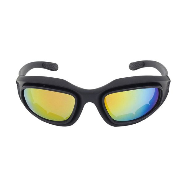 

quality goggles sunglasses men polarizer sunglasses male 4 lens kit for men's war game c5 glasses outdoor sports hunting