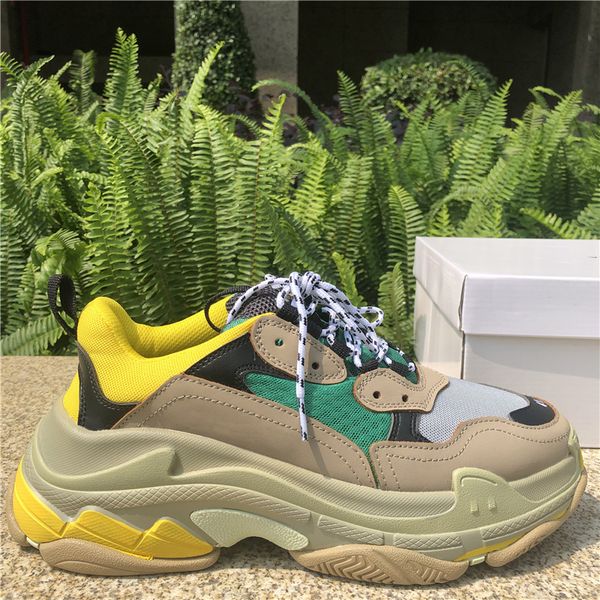 

luxury triple s triple black men women white clear sole fashion designer shoes chaussures split black grey casual shoes 36-45 ck00