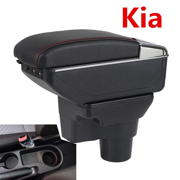

for 2017 kia rio 4 rio x-line armrest box central store content box cup holder ashtray interior car-styling accessories