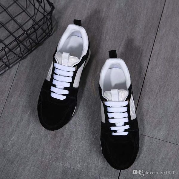 

lv shoes 2020sneaker дешевый бренд страх божий мужчины женщины холст кроссовки классический черный белый яхт клуб красный синий мода скейт п, Black