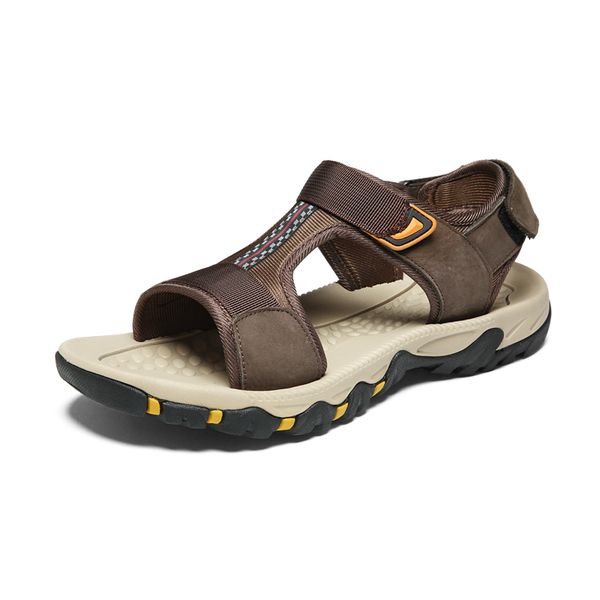 

sandals summer for men non-slip casual shoes comfortable soft sandal fashion roman sandalhas zapatos hombre drop, Black