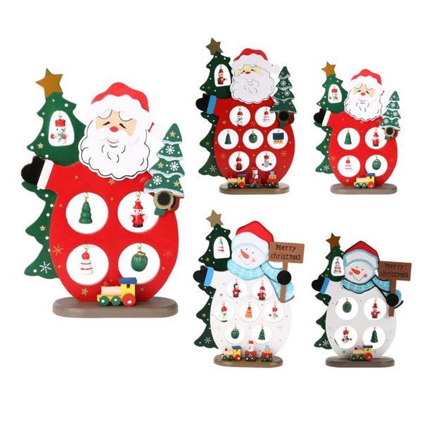 

wooden christmas decor santa claus snowman xmas tree ornament christmas decoration for home enfeites de natal decorativo arbol