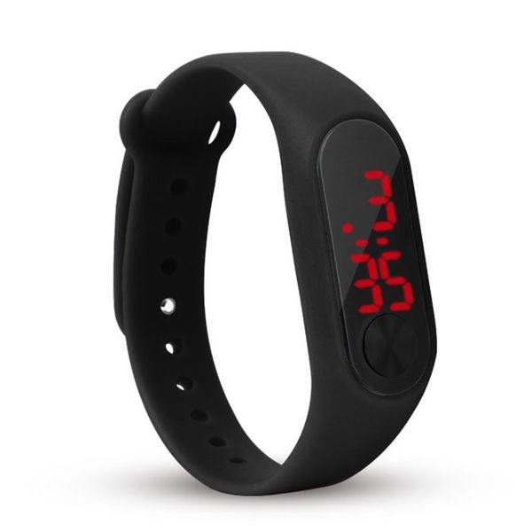 

светодиодный цифровой дисплей детские часы мода браслет часы студенты силикагель спортивные наручные часы дети часы подарки, Slivery;brown