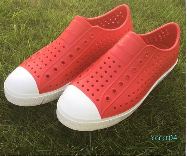 

women native jefferson shoes sandals 2017 fashion lovers hole shoe brand flat casual native summer shoes size 35-44 ct044, Black