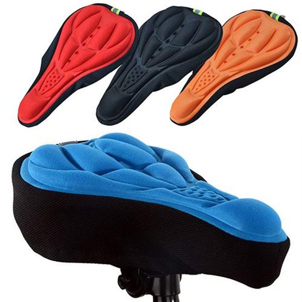 

silicone cycling bicycle bike saddle cushion soft gel breathable seat cover pad