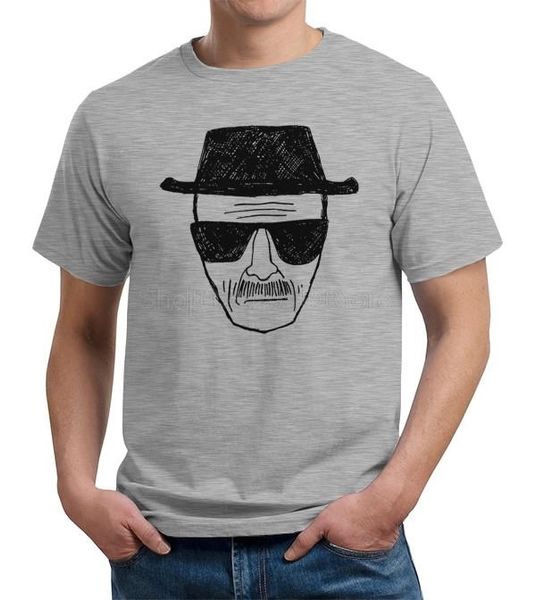 

heisenberg t-shirt 2019 new streetwear men's short-sleeved t-shirt, White;black