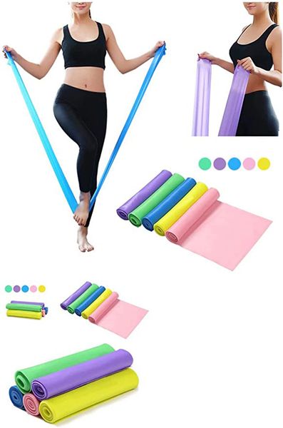 

dhl natural emulsion sports resistance band yoga fitness rally latex elastic resistance band training belt length 1.5x1.5m