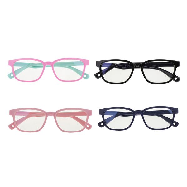 

4x kids eye glasses blue light blocking children computer glasses goggles