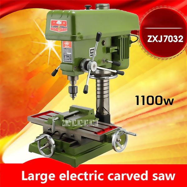 

new arrival zxj7032 large electric carved saws multi-function bench drilling and milling machine drilling table 220v/380v 1.1kw