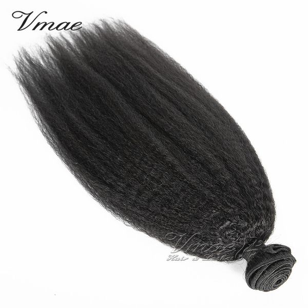

kinky straight virgin human hair extensions 3bundles lot unprocessed brazilian hair weave 10-28 inches, Black