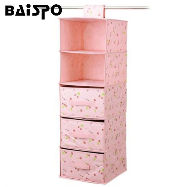 

hanging clothing storage box orangizer drawer underwear shoes storage box wardrobe bag door wall closet toys home holder