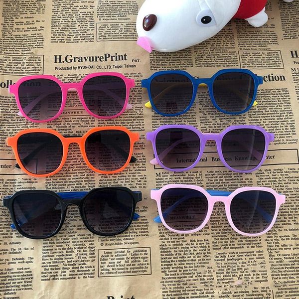 

kids sunglasses girl boy glasses black anti-uv baby stylish eyeglasses brand designer children's sunglasses uv400 heyro, Blue
