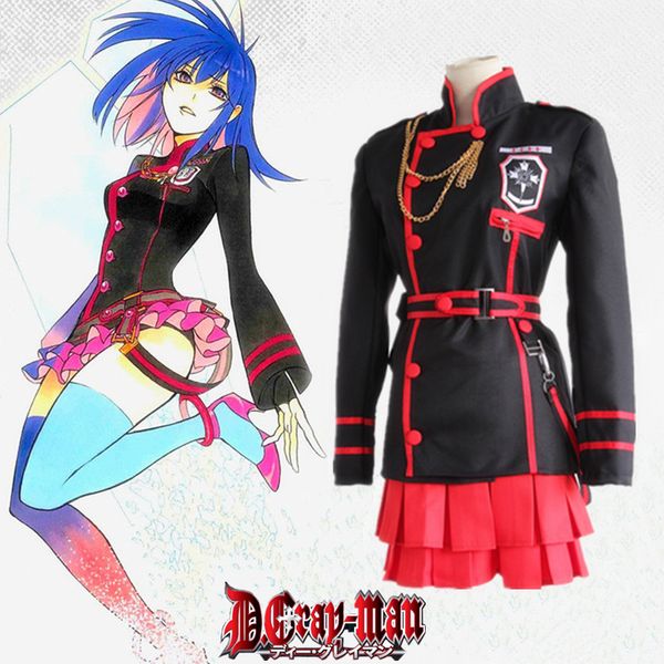 Anime giapponese D Gray-man Linali Lee Costumi Cosplay Vestiti Set completo Uniform291e