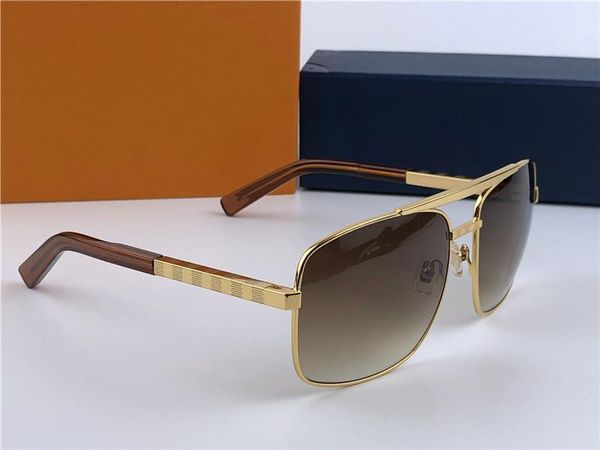 

fashion designer sunglasses men classic attitude 0259 metal square frame popular retro avant-garde outdoor uv 400 protec, White;black