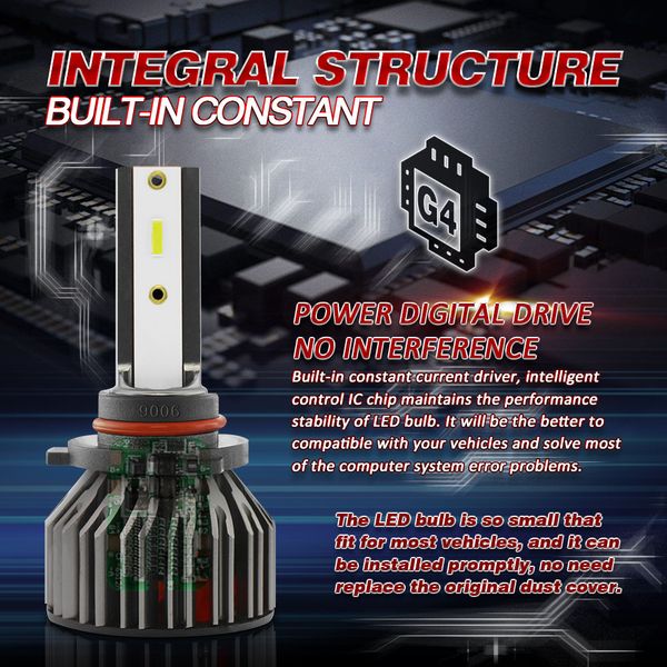 

6000k led fog light headlight bulbs car led headlight super bright g4 front lamp