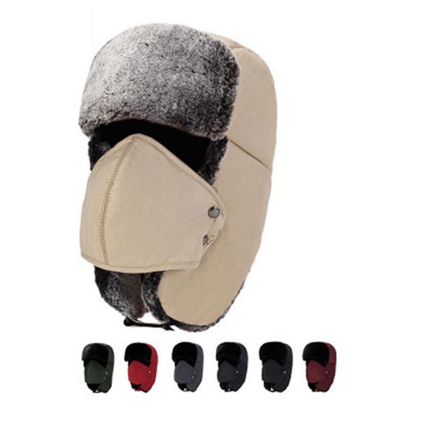 

Зимняя шапка-капюшон с ушанками Ушанка Авиатор Русская шапка Зимняя утепленная т