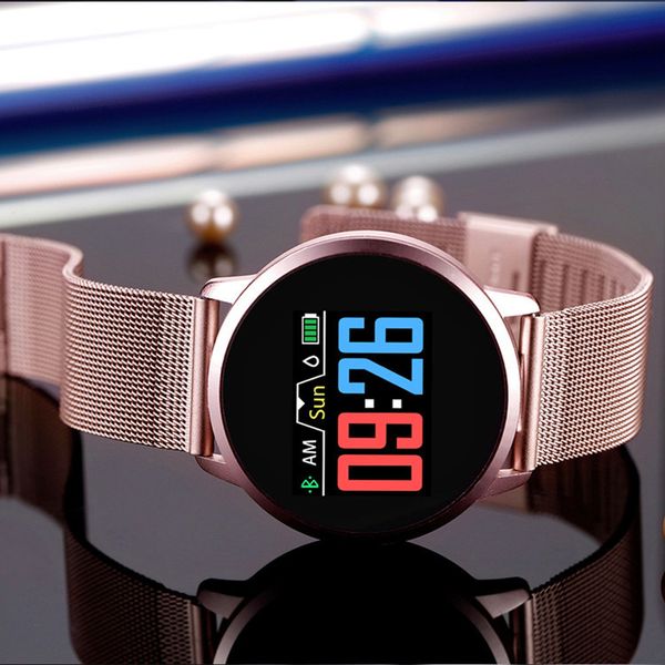 

женщины менструальный напоминание смарт часы с сенсорным экраном ip67 группа водонепроницаемый bluetooth смарт-часы sleep monitor fitness tr