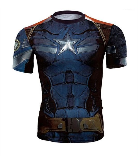 

quick dry 3d print tshirts fashion crew neck short sleeve clothing casual apparel avengers men summer, White;black