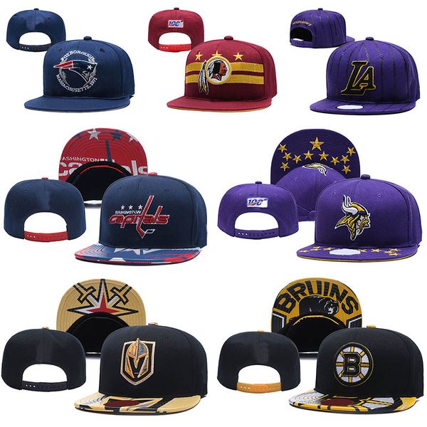

2019 New Arrival Sports Team High Quality Embroidery Outdoors Caps Adjustable Snapbacks Hats For Men And Women Caps