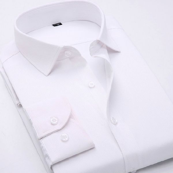 

new spring men's long sleeve shirt men business shirt, White;black