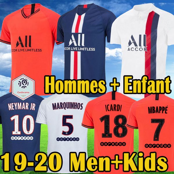 

maillot psg maillot 2019 2020 mbappe psg orange soccer jerseys maillot equipe de cavani marquinhos draxler 19 20 white kids kits, Black;yellow