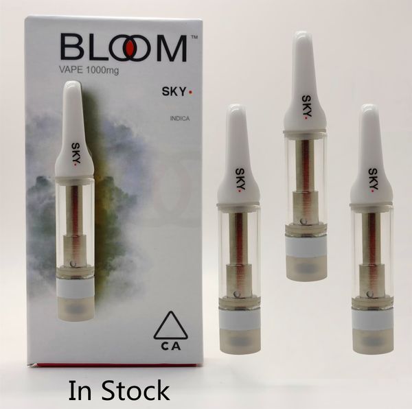 

Новые картриджи Bloom 0,8 мл Vape Тележки для детей Proof трубка E сигареты Одноразовая 510 Картридж Упаковка Керамическая Coil Форсунки испарители
