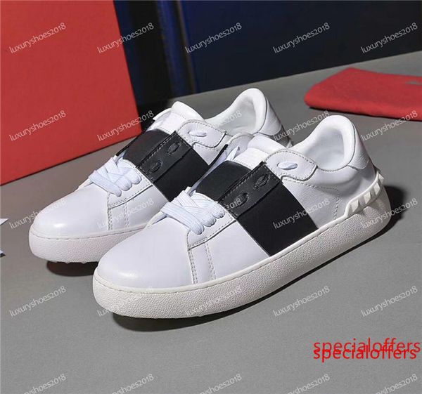 

men women spike sneakers skateboarding shoes luxury designer casual shoes rockrunner leisure shoes flat dress shoe walking tennis chaussure, Black