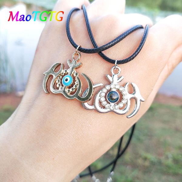 

double sided evil eye discoloration pendant necklace for women men trendy simple style charms necklace jewelry wholesale, Silver