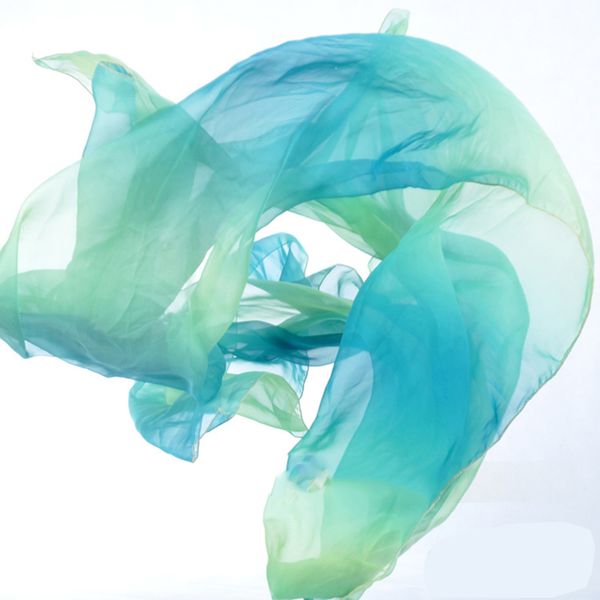 

tie-dyed chiffon belly dancing wear accessories scarf light texture shawls women belly dance veils rectangle 250cm * 120cm, Black;red