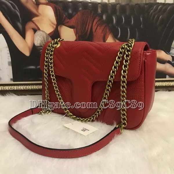 

marmont shoulder bags women chain crossbody bag handbags new designer purse female leather heart style message bag #8980