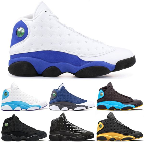 

13 13s basketball shoes clot cap and gown melo atmosphere grey flint chicago black cat hyper royal mens trainer sports sneakers 7-13