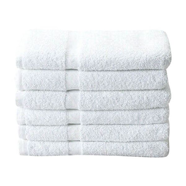 

12 pcs white washcloth cotton heavy soft 12x12 inch towel comfortable for home l p666