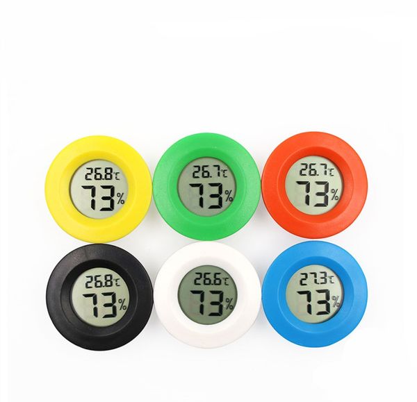 

mini round lcd digital thermometer hygrometer fridge er tester temperature humidity meter detector home measuring tool vt0171