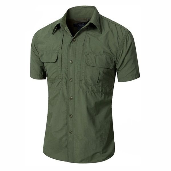 

2019 summer men tactical shirt short sleeve quick drying breathable sports outdoor hunting combat shirt, Camo