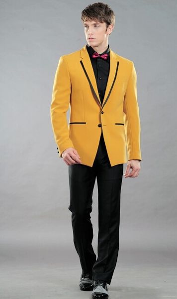 

popular two buttons groomsmen notch lapel groom tuxedos groomsmen man suit mens wedding suits bridegroom (jacket+pants+tie) b198, Black;gray