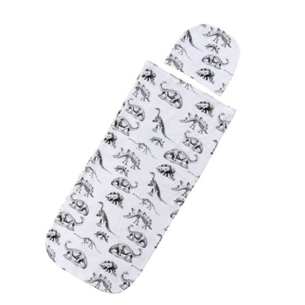 

baby infant soft swaddle blanket newborn cotton dinosaur swaddle wrap sleeping bag